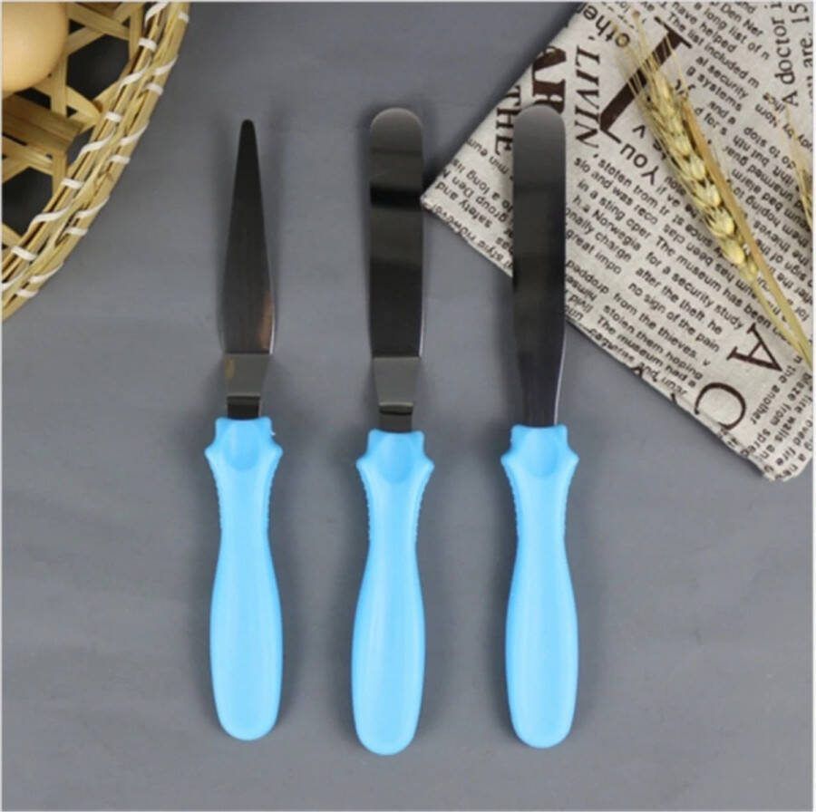 CHPN Paletmes Bakken Palet set Fondant Blauw Palet mes Gereedschap Bakker Koken Taart bakken Taartgereedschap Bakaccessoire