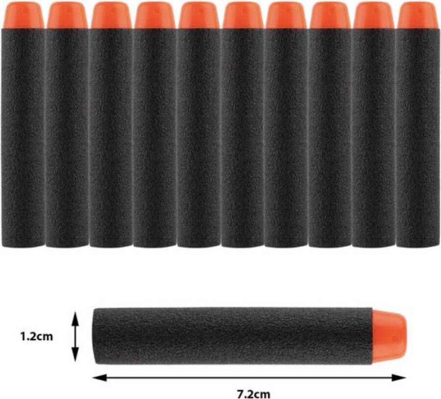 CHPN Pijltjes Zwarte pijltjes Kogels Pijlen Darts Ammo voor Nerf Guns (geschikt voor Elite N-Strike)