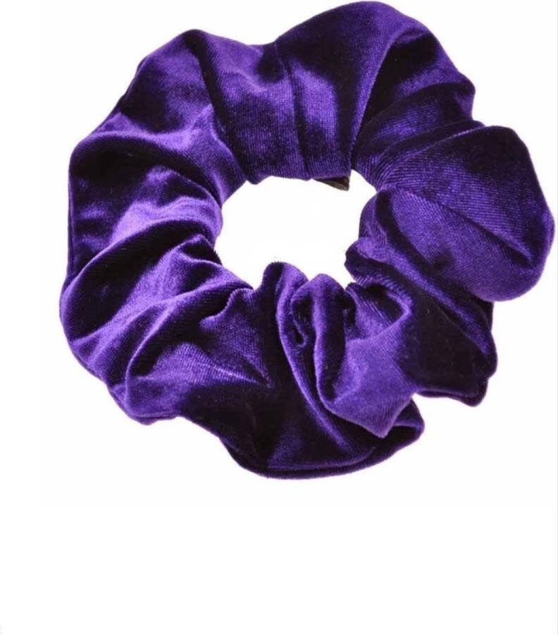 CHPN Scrunchie Fluwelen Scrunchie Haarelastiek Lila Haarstyling Haaraccessoires Wokkel Accessoire Froesel Elastiek