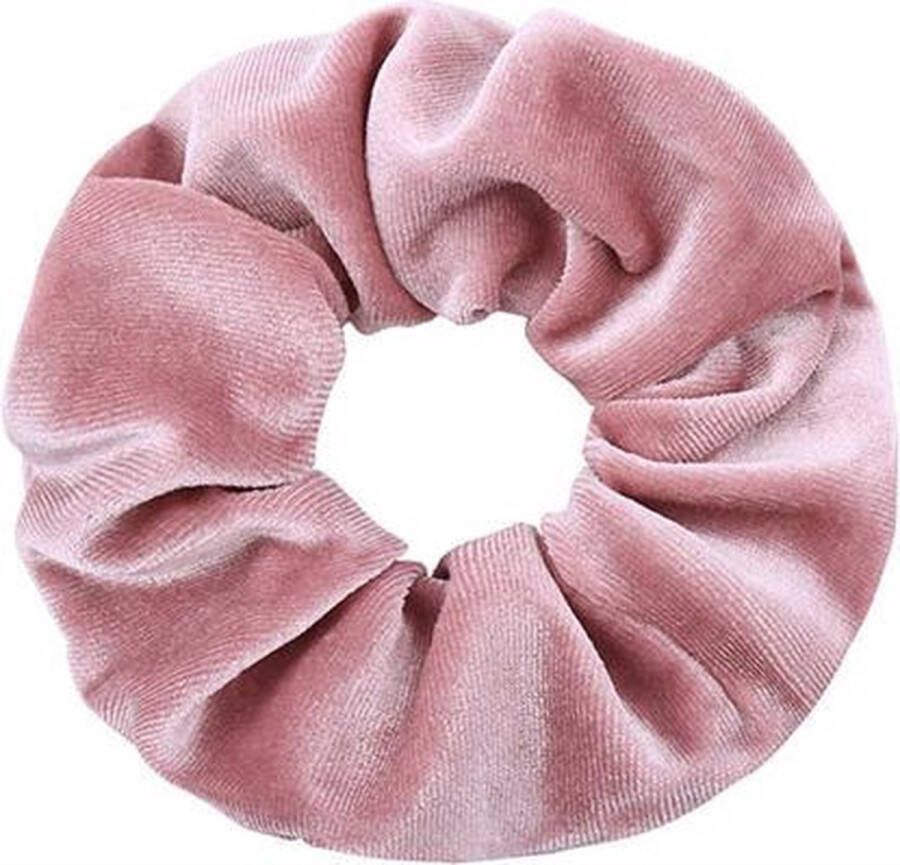 CHPN Scrunchie Fluwelen Scrunchie Haarelastiek Roze Haarstyling Haaraccessoires Wokkel Accessoire Froesel Elastiek