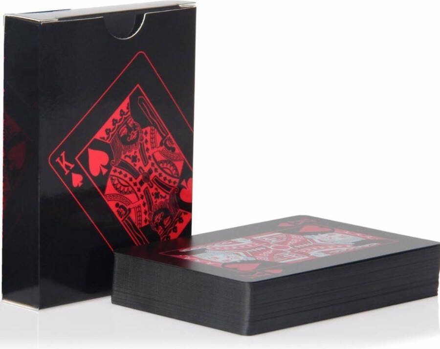 CHPN Speelkaarten Pokerkaarten Waterproof 2 sets Zwart Rood Kaarten Potje kaarten Spelletje Spel Spelen