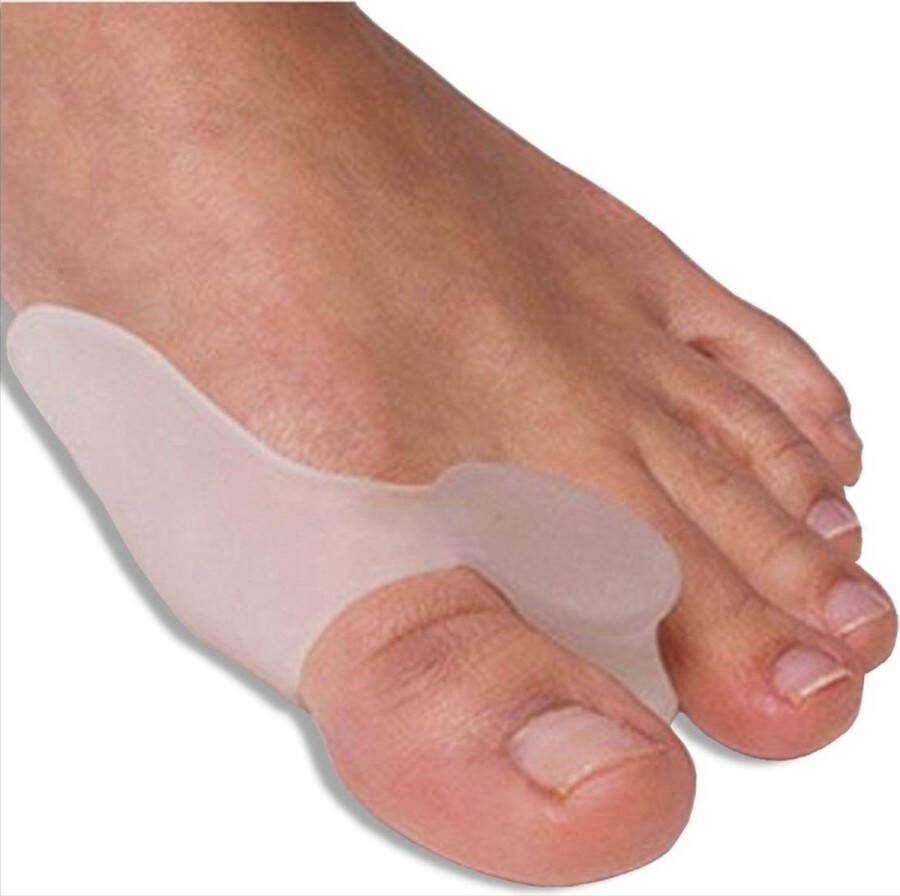 CHPN Teenspreider Teencorrector Wasbaar Comfortabele Gel-laag 2 Paar Siliconen Hallux Valgus Grote teen beschermen