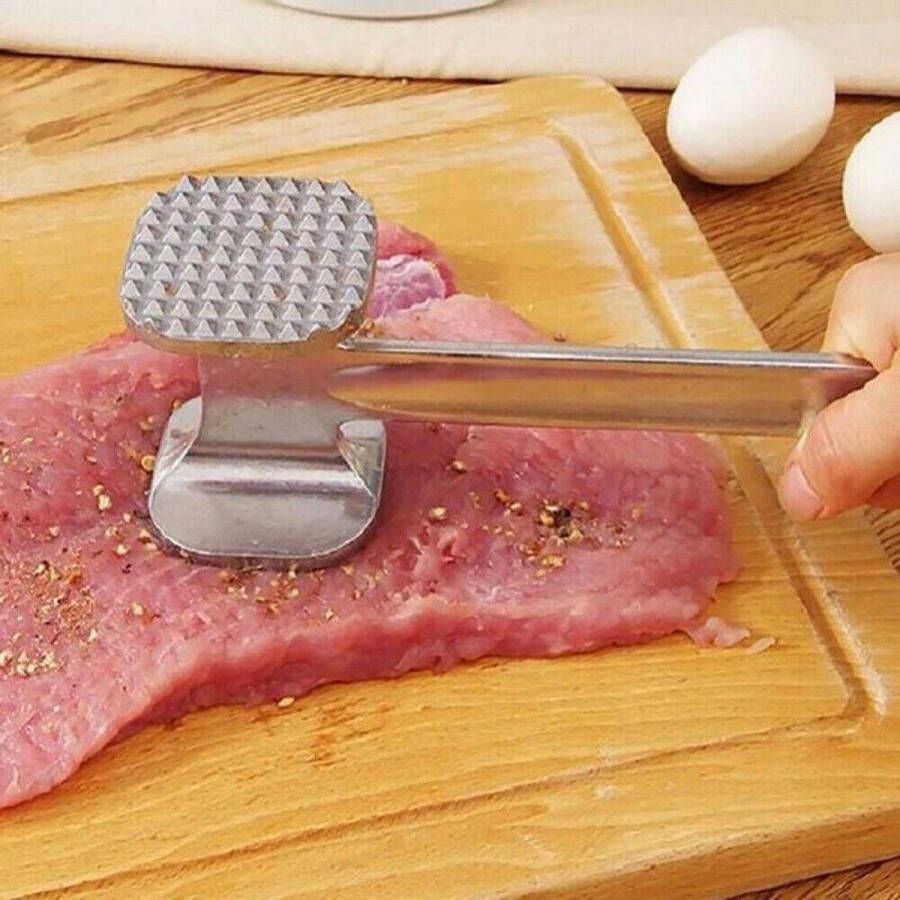 CHPN Vleeshamer Vleesbewerker Vleespletter Vlees hamer Keuken tool Aluminium Vlees platslaan Snitzelmaker Steakhamer