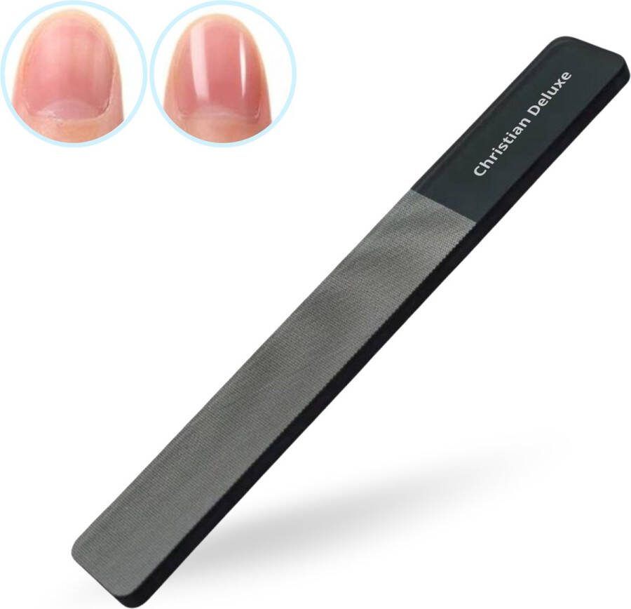 Christian Deluxe Professionele Nano Glazen Nagelvijl Nagelverzorging Glasvijl Nagelvijl Transparant Met Gratis Hoesje