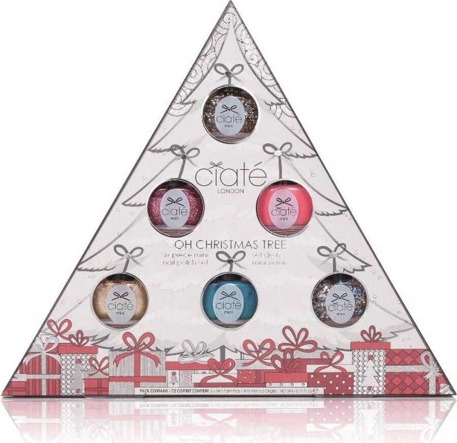 Ciate London Ciaté London 6st nagellak Oh christmas tree gift box!