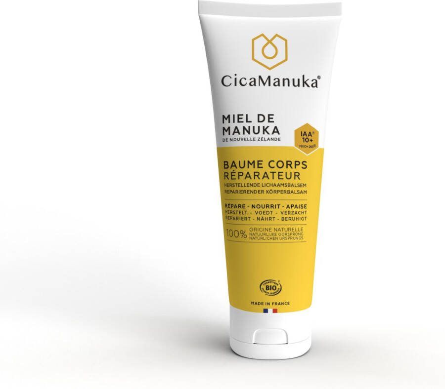 CicaManuka Herstellende Lichaamsbalsem met Manuka Honing IAA10+ Dagcrème Hydraterend en Kalmerend 200 ml