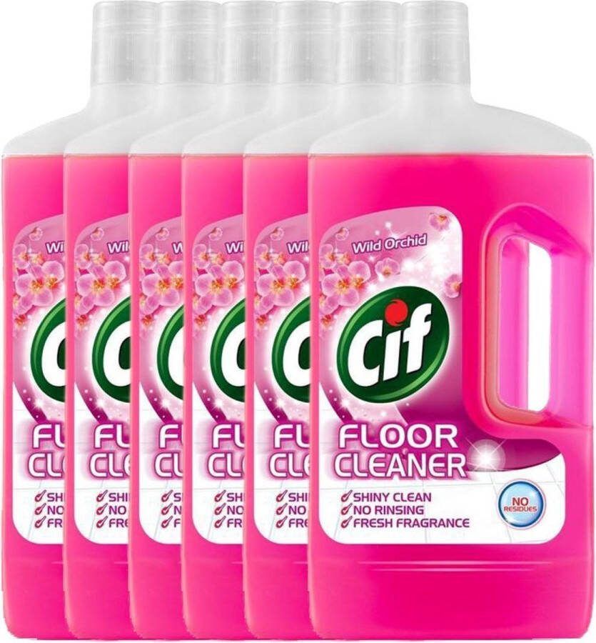 Cif Wild Orchids 6 x 1L Vloerreiniger Voordeelverpakking