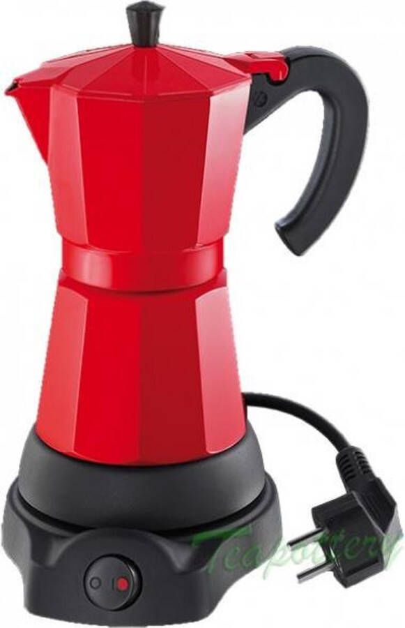 Cilio Elektrische espresso maker percolator 480 Watt Rood