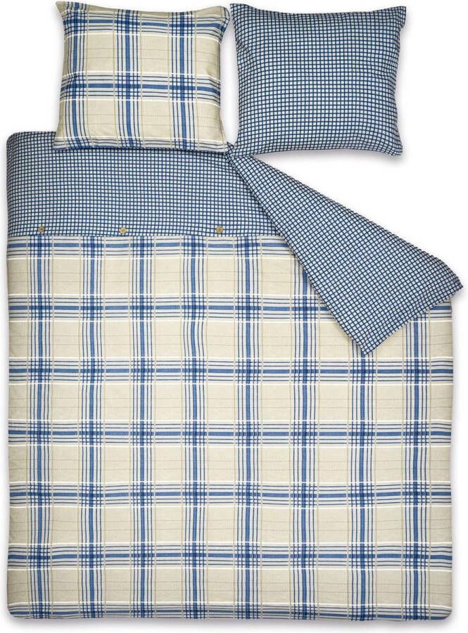 Cinderella Check Dekbedovertrek Blauw 2-persoons (200x200 220 cm + 2 slopen)