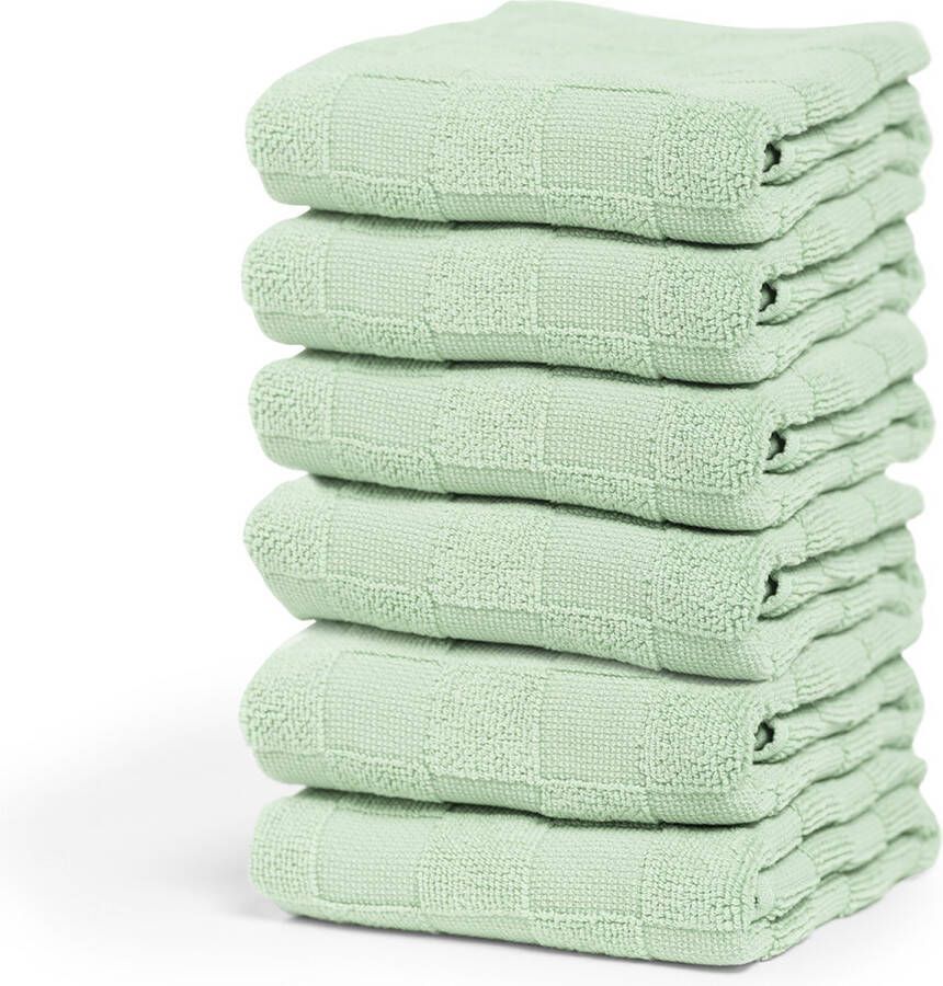 Cinderella Theedoek Checkmaid Keukenhanddoek van puur katoen afmetingen per doek ca. 50x55 cm (set 6-delig)