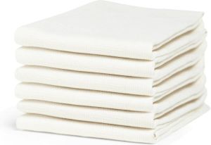 DDDDD Cinderella Checkmaid Theedoek 60x65 cm Off-white Set van 6