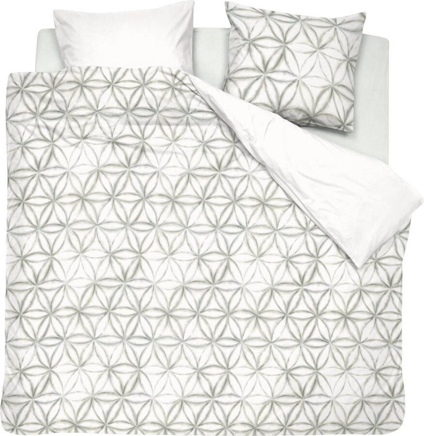 Cinderella Isolde Dekbedovertrek Tweepersoons Katoen Lits-Jumeaux Extra Breed 260x200 220 cm Off White