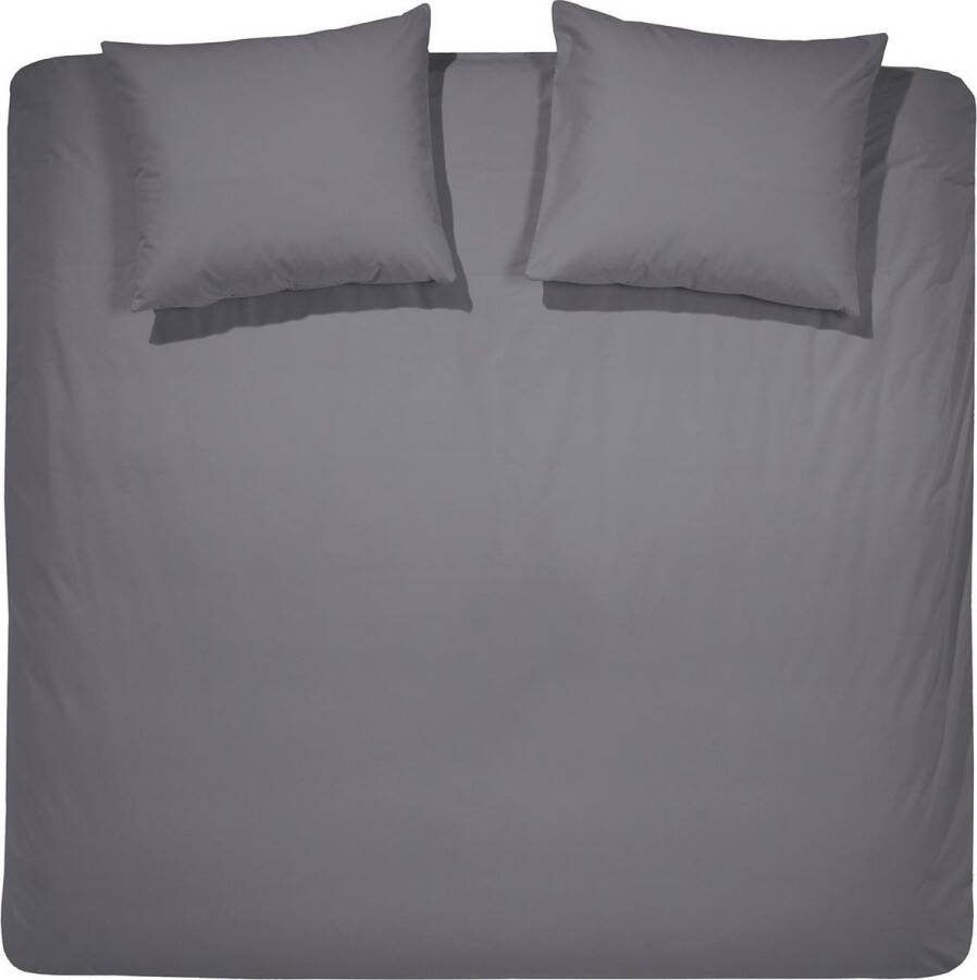 Cinderella Uni Flanel dekbedovertrek Lits-jumeaux (240x200 220 cm + 2 slopen) Flanel Anthracite
