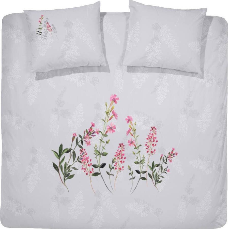 Cinderella Primrose Dekbedovertrek 200 x 200 220 cm Tweepersoons Light grey