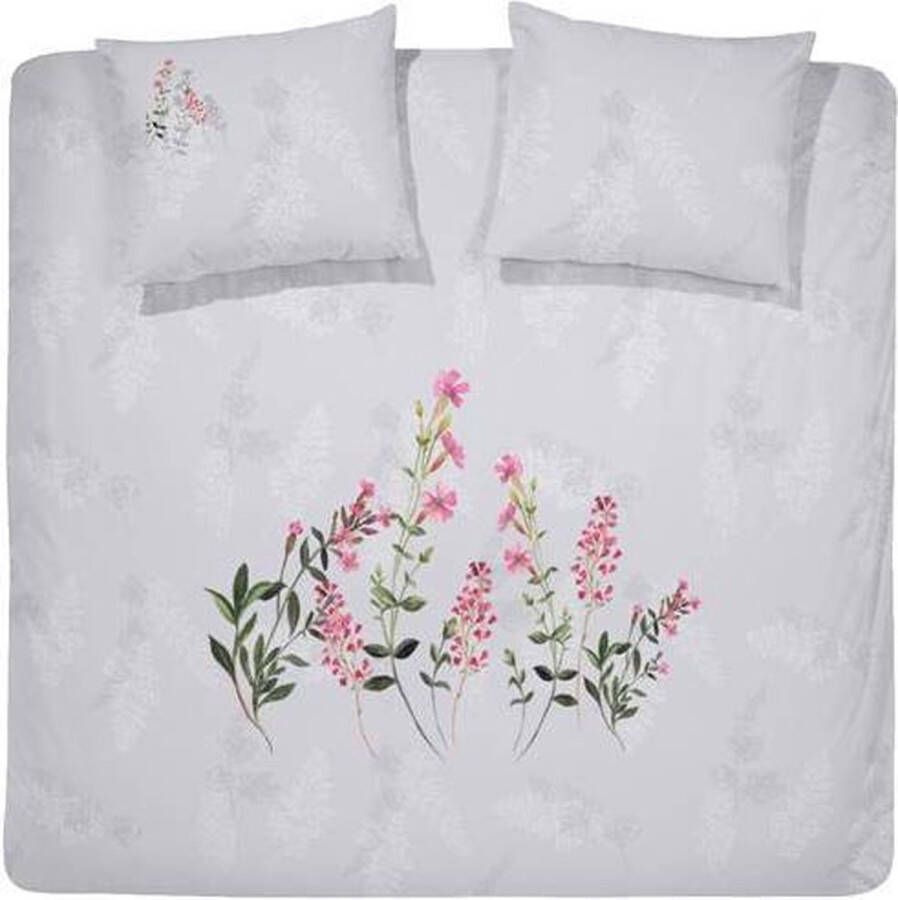 Cinderella Primrose Dekbedovertrek Tweepersoons 200x200 220 cm + 2 kussenslopen 60x70 cm Grijs