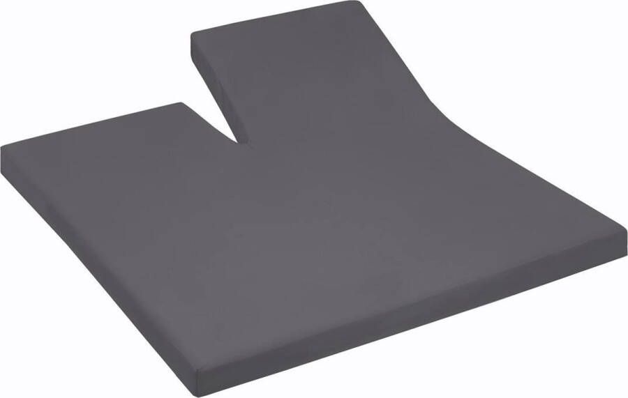 Cinderella Splittopper Hoeslaken Jersey Katoen Stretch Single Split anthracite 160x200 210cm