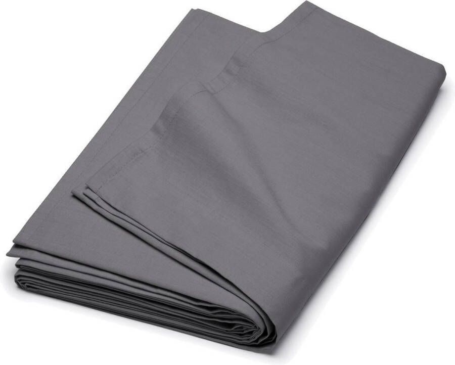 Cinderella Sundays Laken Tweepersoons Lits-jumeaux 240x270 cm Bovenlaken 100% Katoen-Satijn Antraciet