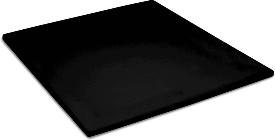 Cinderella Sundays Topper hoeslaken met split (tot 15 cm) Satijn 160x210 cm Black