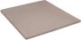 Cinderella Topper hoeslaken – Badstof – Tot 15 cm – 80 90x200 210 – Taupe - Thumbnail 1