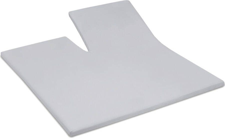 Cinderella Topper Hoeslaken met split Tot 15 cm matrashoogte Double Jersey 160x200 210 cm Lichtgrijs