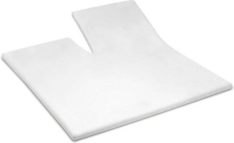 Cinderella Weekend Hoeslaken Single Split Topper Katoen 160x200 cm tot 15 cm Wit