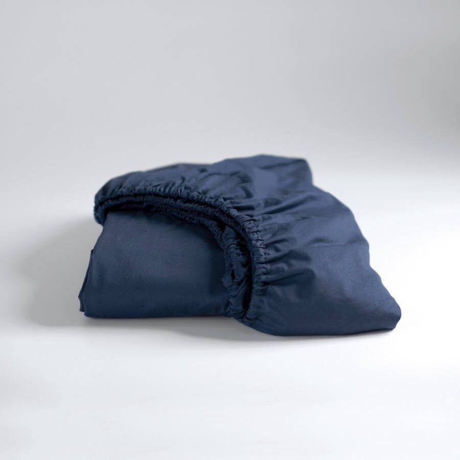 Cinderella hoeslaken standaard katoen 140x200cm navy (matrashoogte t m 25 cm)