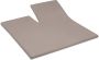 Cinderella Weekend Hoeslaken Single Split Topper Katoen 180x210 cm tot 15 cm Taupe - Thumbnail 1