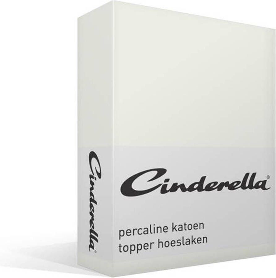 Cinderella Weekend Topper Hoeslaken (tot 15 cm) Katoen 200x220 cm Ivory