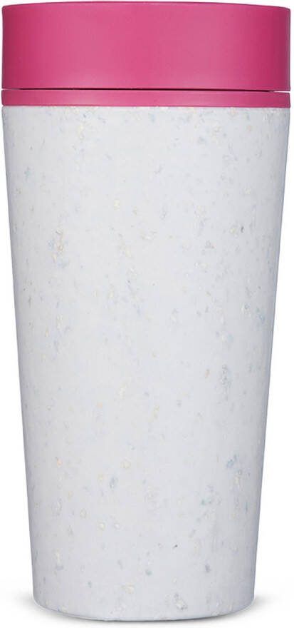 Circular and Co Circular & Co Travel Mug Koffiebeker To Go Coffee To Go Beker 340 ml Chalk Lotus Pink 12oz – Duurzaam