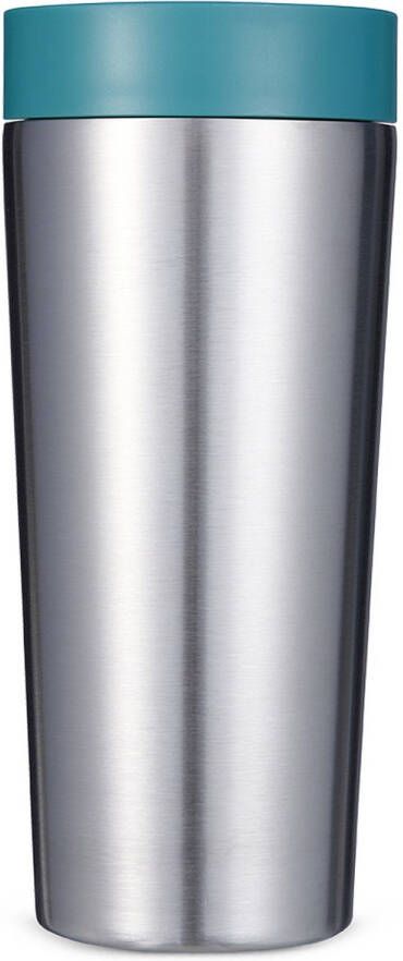 Circular and Co Circular & Co Travel Mug Koffiebeker To Go Coffee To Go Beker 454 ml Stainless Steel Aquamarine Green 16oz – Duurzaam
