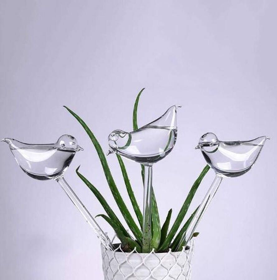 Citris Waterdruppelaar Planten vorm Vogel Set van 3 Kunststof Druppelaars 25cm Lengte Genoeg water tijdens je vakantie