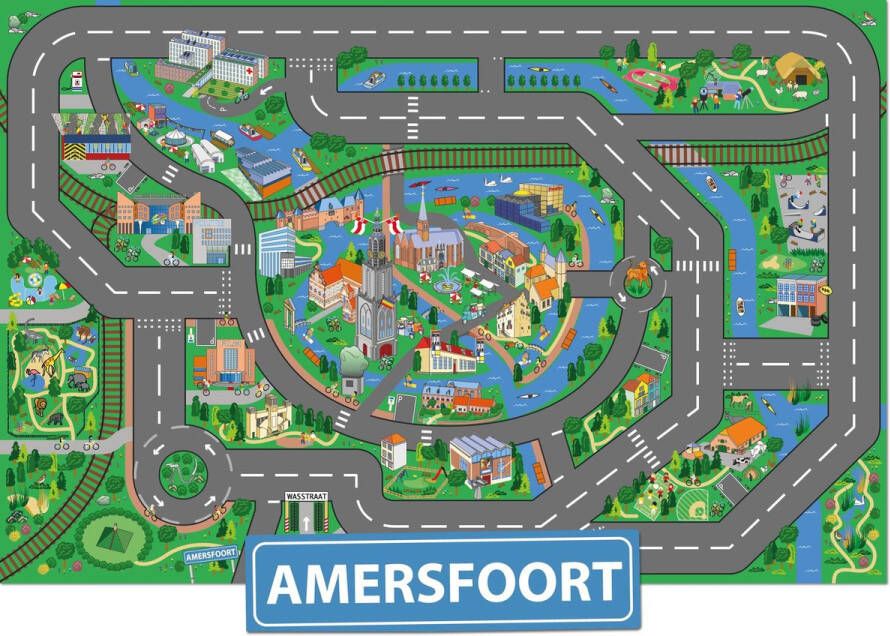 City-Play Speelkleed Amersfoort Autokleed Verkeerskleed Speelmat Amersfoort