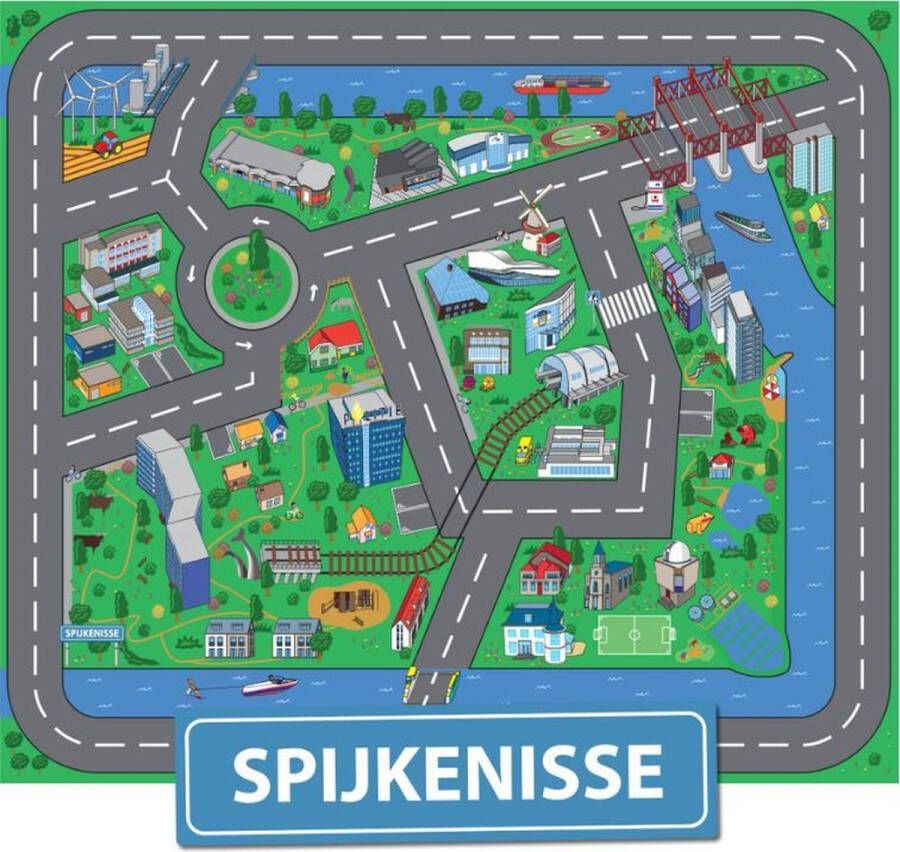 City-Play Speelkleed Spijkenisse Autokleed Verkeerskleed Speelmat Spijkenisse