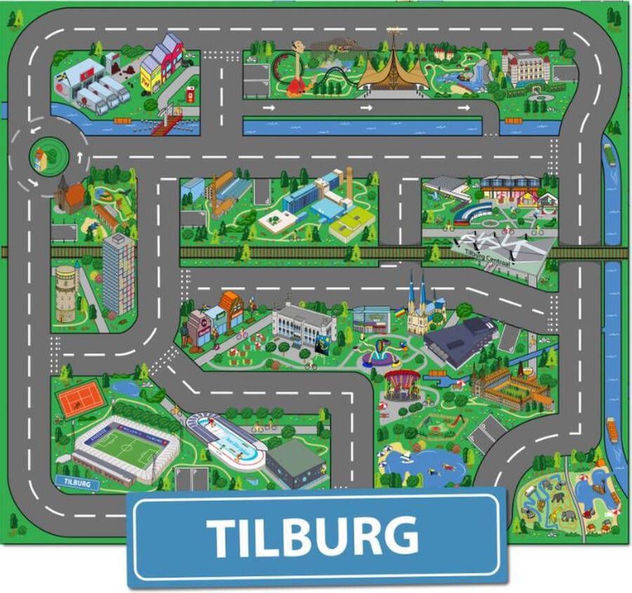 City-Play Speelkleed Tilburg Autokleed Verkeerskleed Speelmat Tilburg