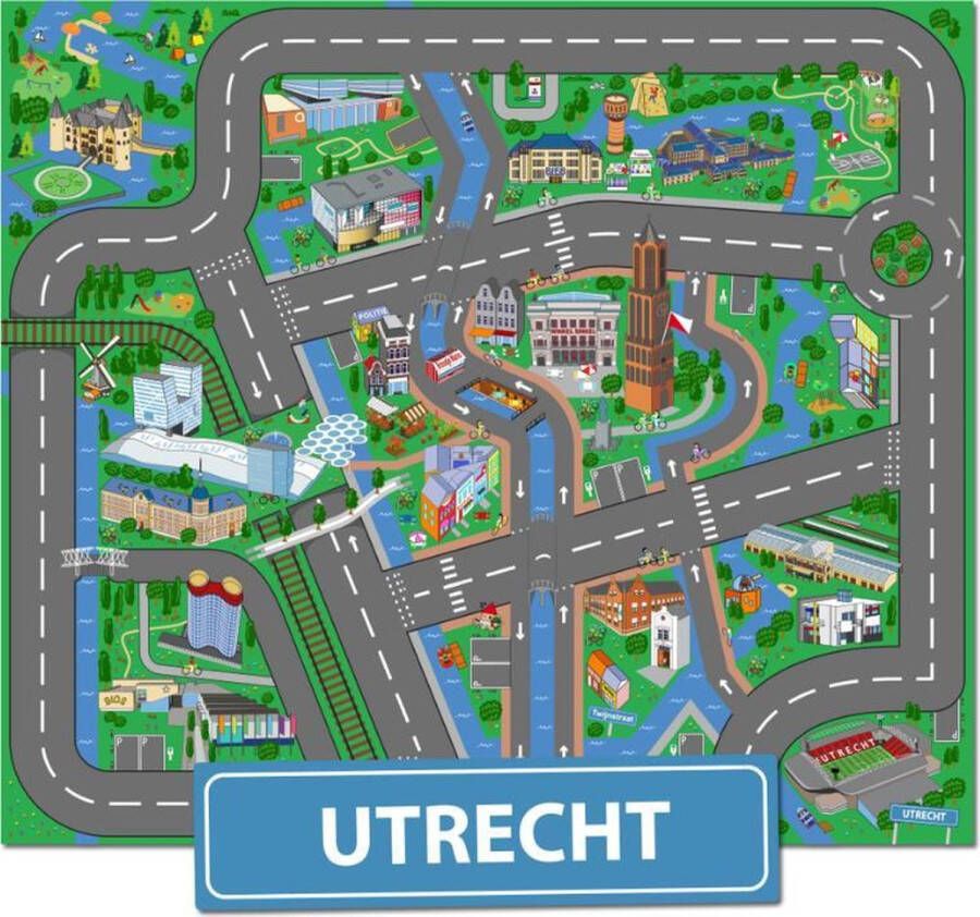 City-Play Speelkleed Utrecht Autokleed Verkeerskleed Speelmat Utrecht