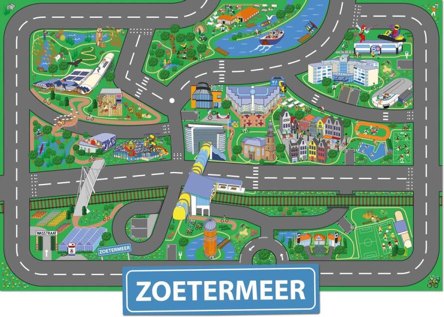 City-Play Speelkleed Zoetermeer Autokleed Verkeerskleed Speelmat Zoetermeer