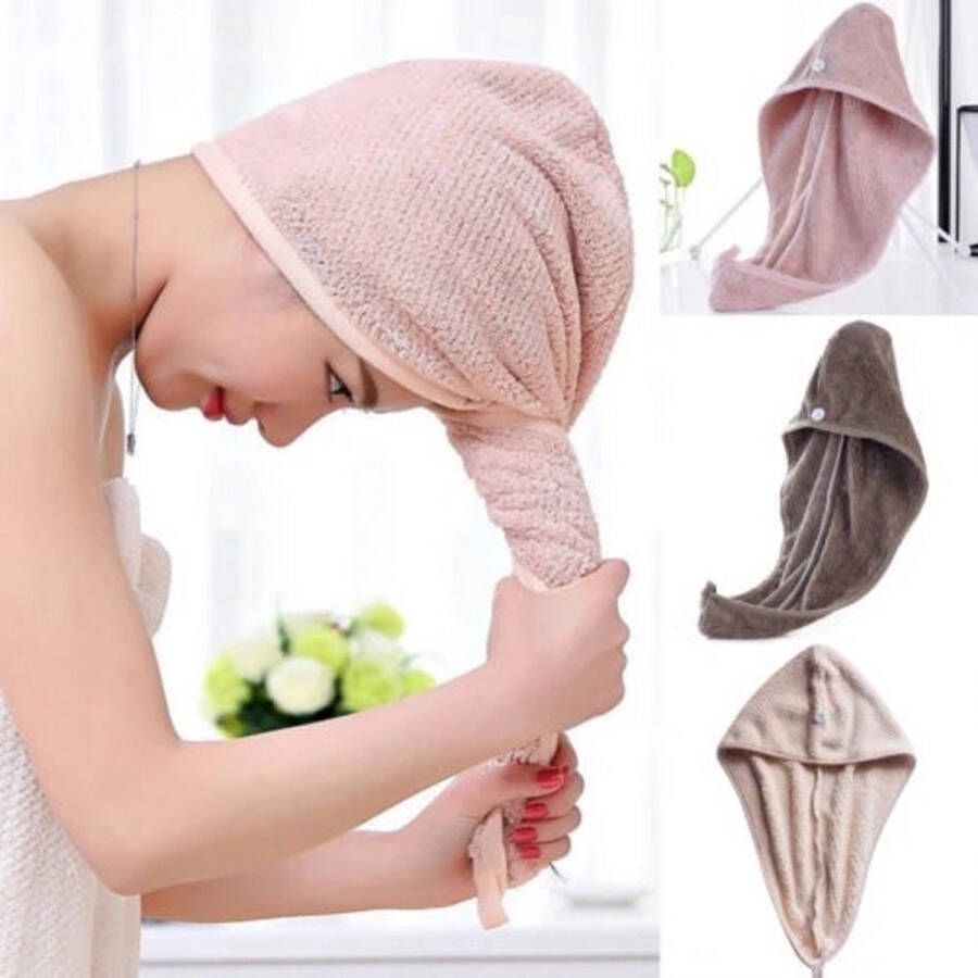 Snel drogende handdoek Haarhanddoek Microvezel Haarhanddoek Handdoek voor haren Hair Towel Badtextiel