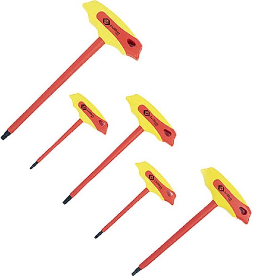 C.K T4422 SET VDE Inbussleutelset Sleutelbreedte: 3 mm 3.5 mm 4 mm 5 mm 6 mm