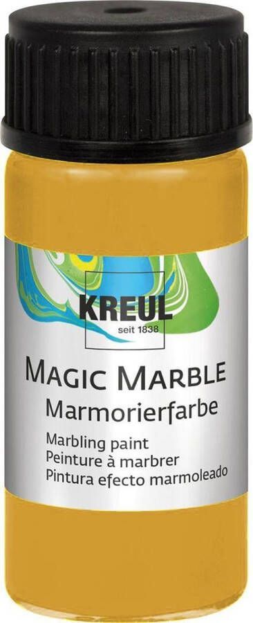 C.Kreul Donkergele Magic Marble Marmer effect verf 20ml marble effect verf voor eindeloze toepassingen zoals toepassingen van achtergronden van schilderijen tot gitaren