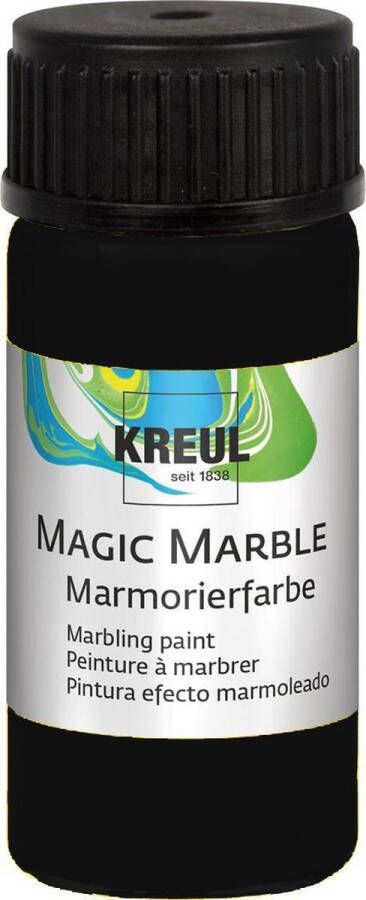 C.Kreul Zwarte Magic Marble Marmer effect verf 20ml marble effect verf voor eindeloze toepassingen zoals toepassingen van achtergronden van schilderijen tot gitaren