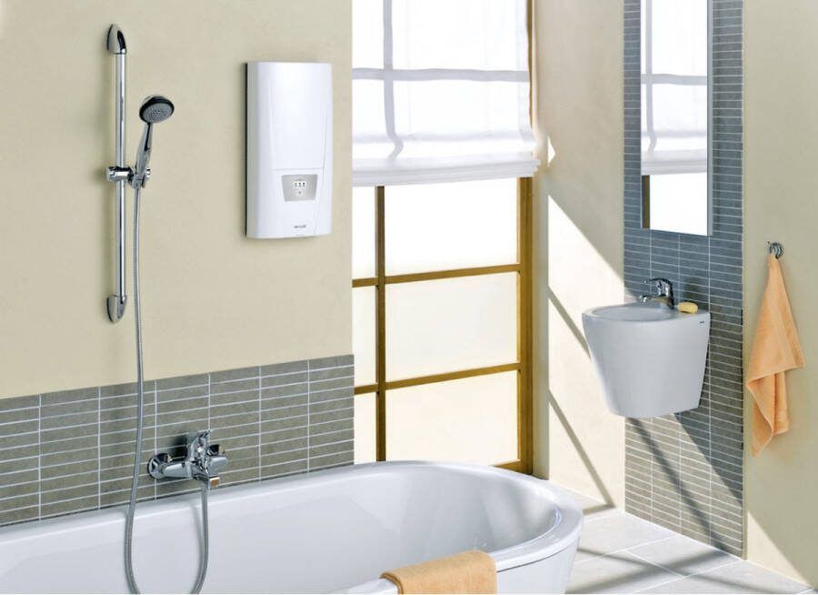 CLAGE Doorstroom verwarmer comfortmodel DLX21 Next 21 KW 10.7 l min 3 voorkeuzes 35° 45° 55° doorstroomverwarming Doorstromer Boiler Douche badkuip wastafel Gootsteen Wastafel