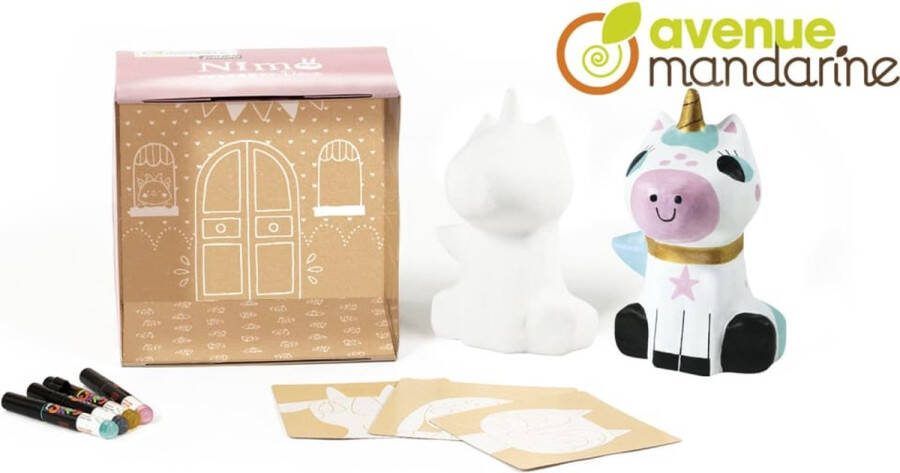 Clairefontaine Avenue Mandarine Tekenset Nimo Deco Michele the Unicorn