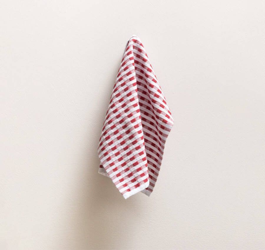 Clarysse Vaatdoek katoen Magnus 33x35 cm (rood 10)