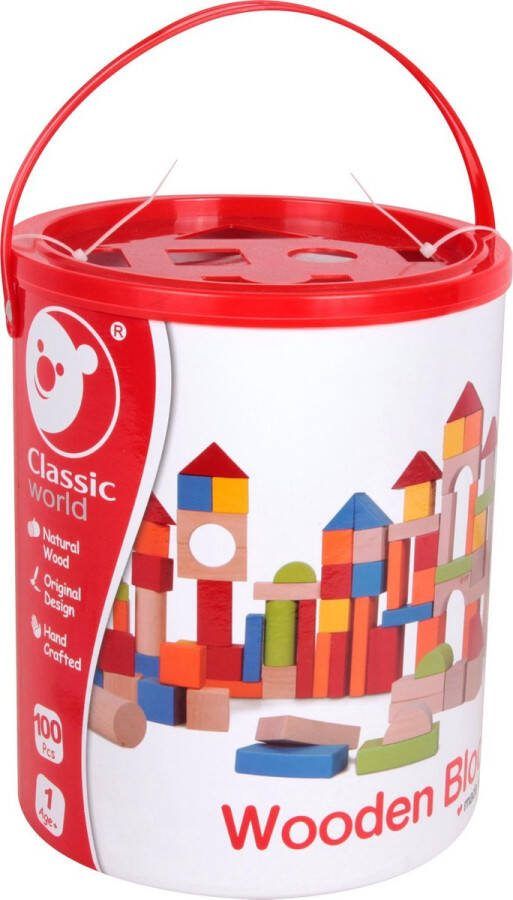 Classic World Houten Blokken 100dlg