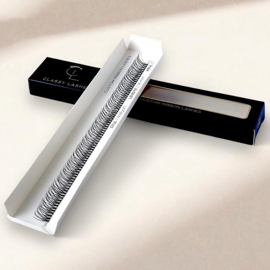 Classy Lashes Ribbon Fast Lashes Basic Volume Stijl Aaliyah Fast Lash Segment 14 mm DIY Wimperextensions Nepwimpers Wimperplukjes