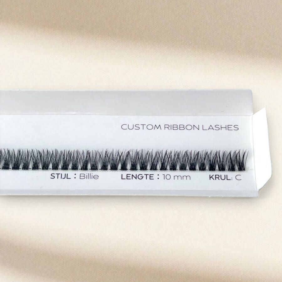 Classy Lashes Ribbon Fast Lashes Medium Volume Stijl Billie Fast Lash Segment 10 mm DIY Wimperextensions Nepwimpers Wimperplukjes