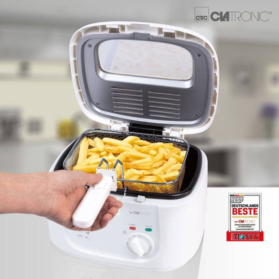 Clatronic Germany Clatronic FR 3771 Friteuse 2 5 L 1800 W Wit frituurpan