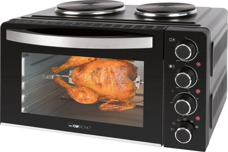 Clatronic KK 3786 3 in 1 Mini-oven incl. kookplaten -28Liter