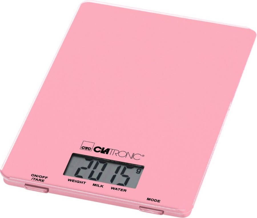 Clatronic KW 3626 LCD Keukenweegschaal Pink