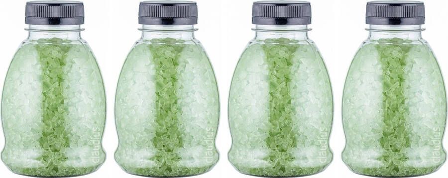 Claudius Cosmetics Benelux B.V. Claudius Badzout Eucalyptus 375 gram Fles met zwarte dop Set van 4 stuks